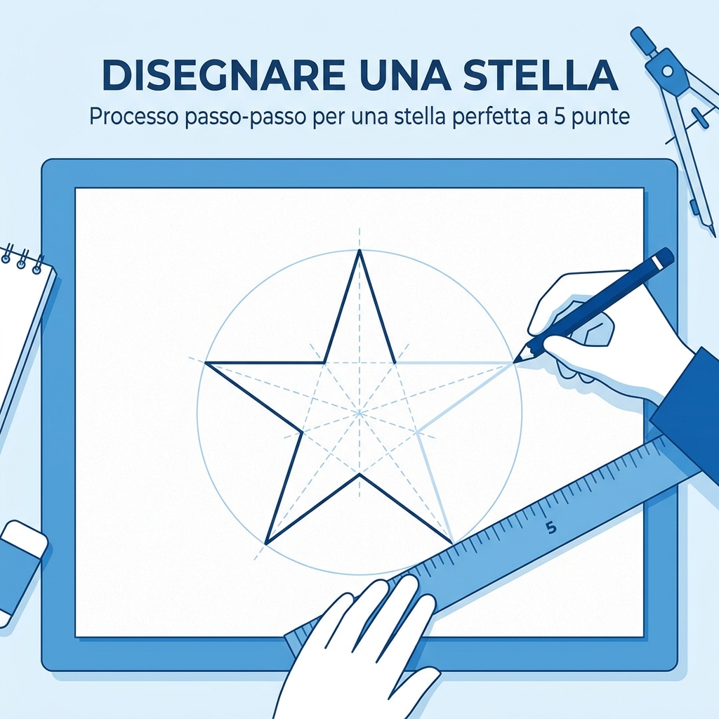 Come Disegnare una Stella con il Righello
