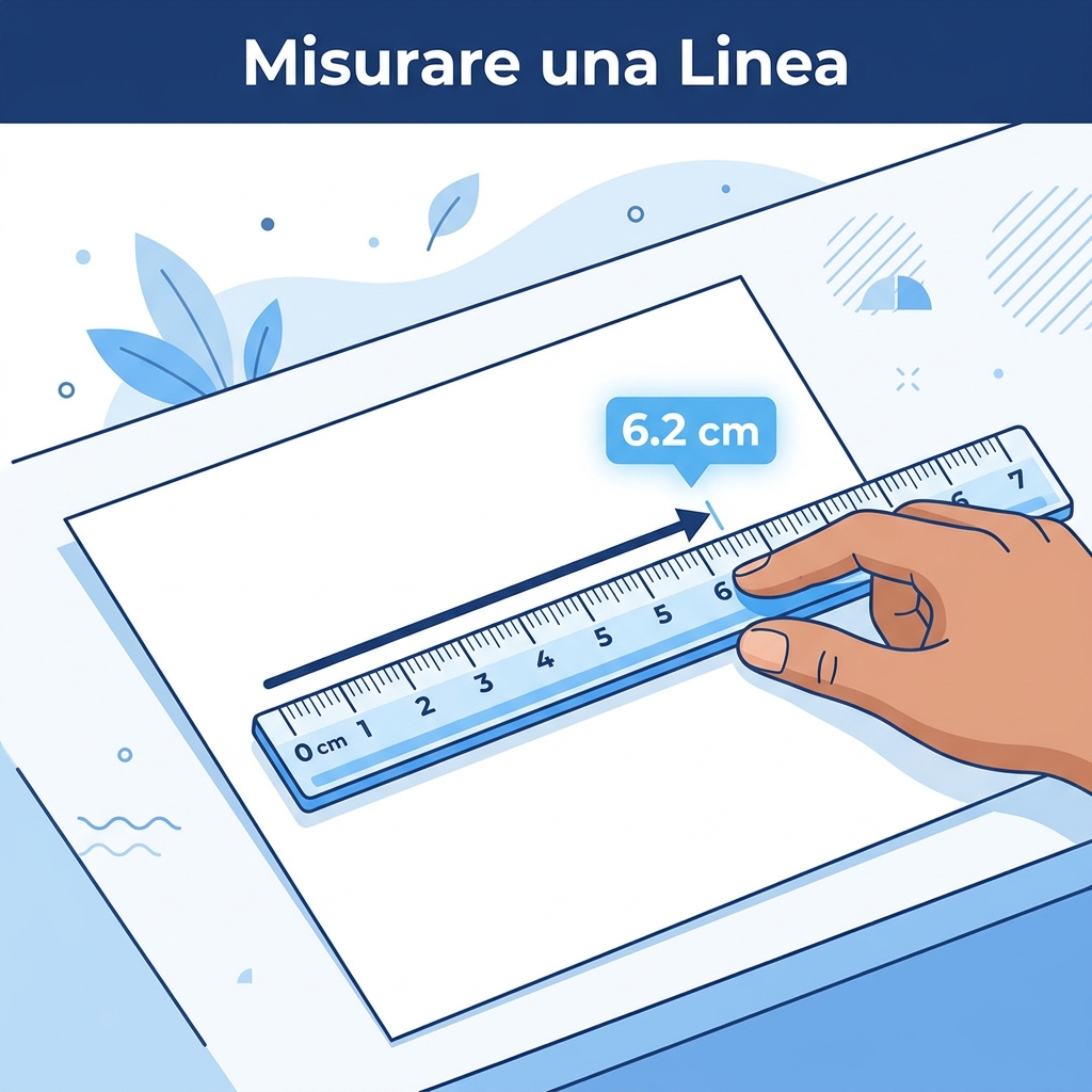 Come Misurare una Linea con il Righello