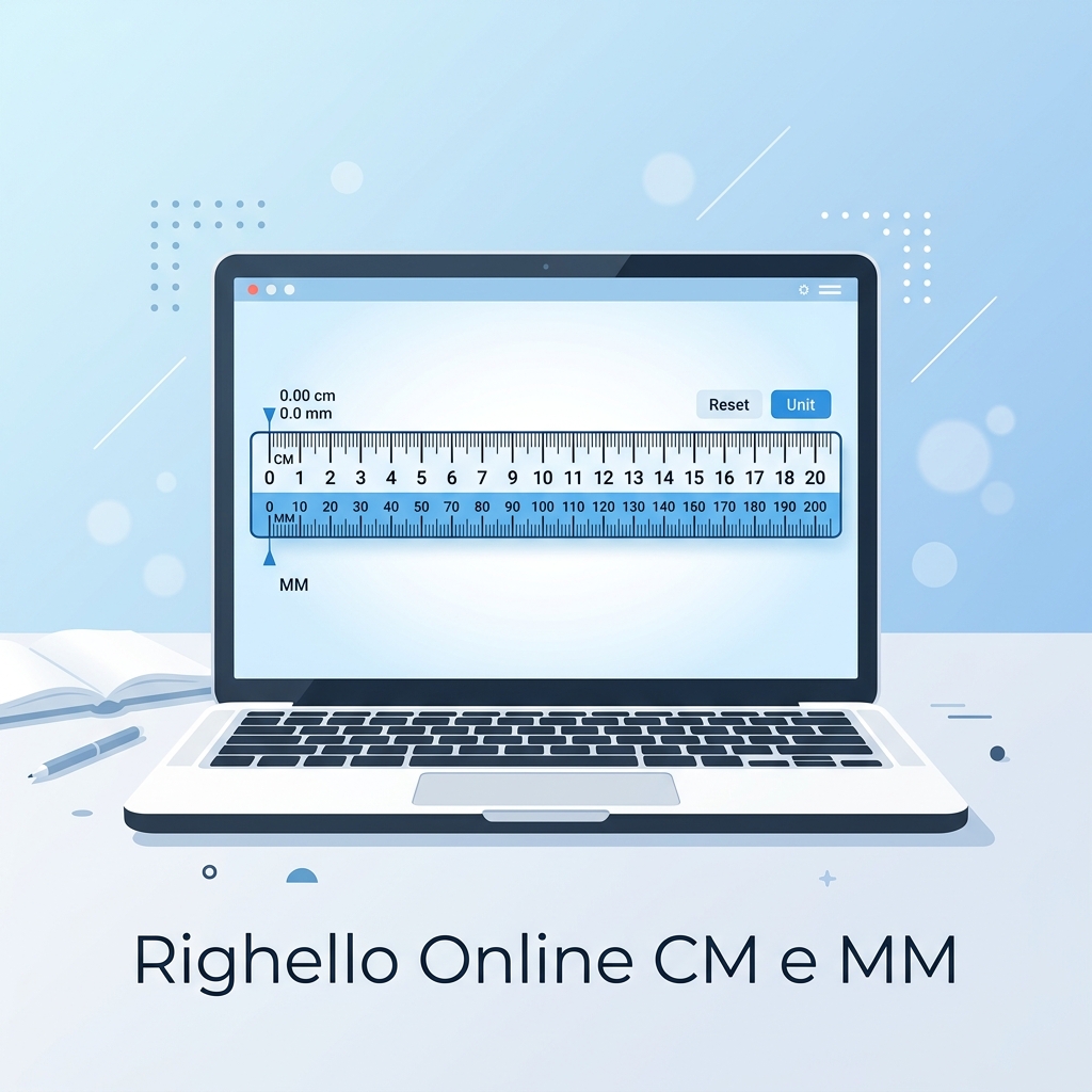 Righello Online in CM e MM: Come Misurare sullo Schermo